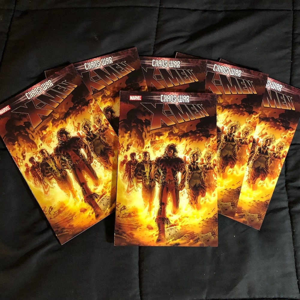 New Chaos War X-Men Graphic Novel Lot of 6 Marvel Trade Paperback Superhero